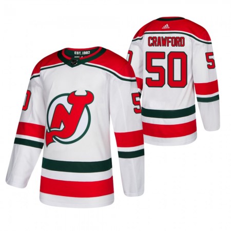 Herren Eishockey New Jersey Devils Trikot Corey Crawford 50 2020-21 Ausweich Authentic